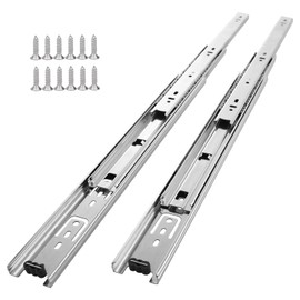 5 Pair of 20 Inch Drawer Slides,100 LB Capacity Full Extension Side Mount Drawer Rails