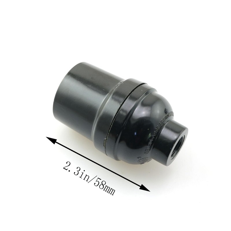 JCBIZ 8PCS Plastic Lamp Holder Plastic Standard Screw-in Socket