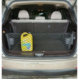 EACCESSORIES EA Rear Trunk Organizer Cargo Net for Hyundai Tucson 2010-2014 – Envelope Style Cargo Net for SUV - Premium Mesh Car Trunk Organizer Vehicle Carrier Storage - Compatible with Tucson