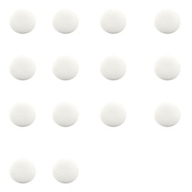 10PCS Fabric Cloth Covered Button,Metal Shank Round Sewing Buttons,White Buttons 10mm,Buttons for Hats