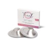 SILVERETTE The Original Silver Nursing Cups with O-Feel Silicon Ring