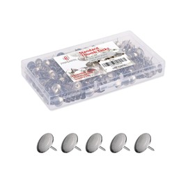 PAPERPAL 500 Tachuelas estándar para Tablero de Corcho, Tachuelas Planas para Carteles, Tachuelas para tablones de anuncios, chinchetas de Metal para Oficina, Escuela y Uso Personal
