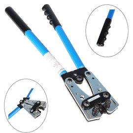 findmall 6-50mm² Battery Cable Lug Crimping Tool Wire Lug Crimper with Cable Cutter for 10, 8, 6, 4, 2 and 1/0 AWG Crimping Wire Cable Wire Cable Cutting and Crimper