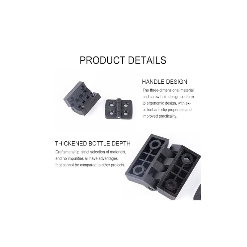 4 Pcs 50 x 60mm Door Hinges ABS Nylon Hinges