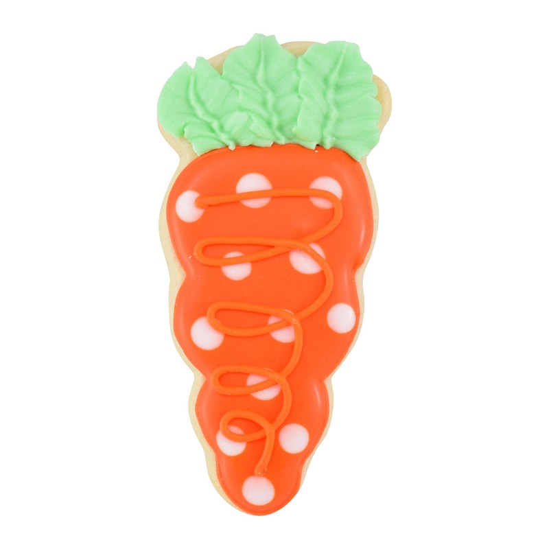 R&M Carrot Wide 4" Tinplated Cookie Cutter