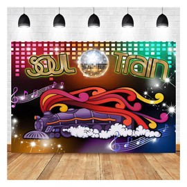 70's and 80's Disco Dancing Prom Party Theme Photography Backdrops 70's Neon Glow Photo Background 5X3ft Studio Shooting Props