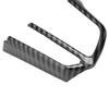 3pcs Steering Wheel Trim Kit Carbon Fiber Color ABS Frame