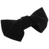 Bowties.jp bd525 Black Velour Deformable Bow Tie Bowtie Easy Fit