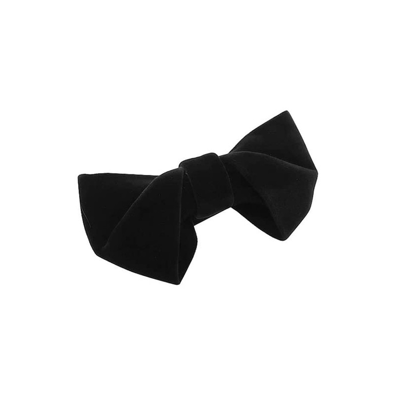 Bowties.jp bd525 Black Velour Deformable Bow Tie Bowtie Easy Fit