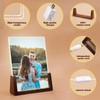 Walnut Night Light Photo Frame 2 Pack - Illuminated Acrylic