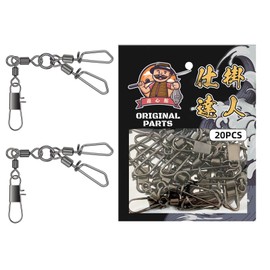 Yushinkan Fishing Gear, Octopus Swivel, Octopus Swivel, One Touch Octopus Snap, Octopus Snap, Octopus Fishing, Octopus Swivel, Octopus Rigging (20 Pieces)