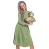 WINROLA Maternity Robe with Matching Swaddle Set, Mommy Me Set