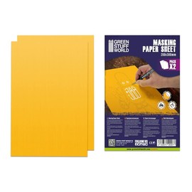 Greenstuff World GSWD-10498 Large Masking Sheet Set, 2 Pieces, Masking Sheet for Plastic Models