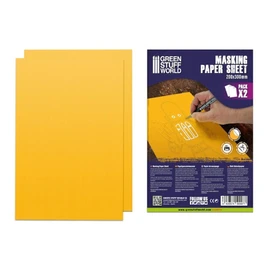 Greenstuff World GSWD-10498 Large Masking Sheet Set, 2 Pieces, Masking Sheet for Plastic Models