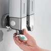 Hotel & School Bathroom Wall-Mounted Double Dispenser Silver (Double)
