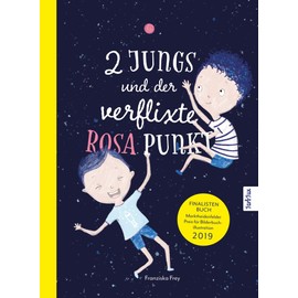 Zwei Jungs und der verflixte rosa Punkt: Ein bezauberndes Kinderbuch, in dem die Welt der Jungen auf die Welt der Mädchen trifft.