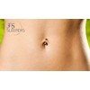365 Sleepers 14G Belly Button Piercing Titanium Gold 8 mm
