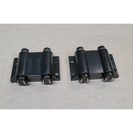 Mohawk Double Magnetic catch Push Latch Cabinet Touch To Open - Black (2 Pack)