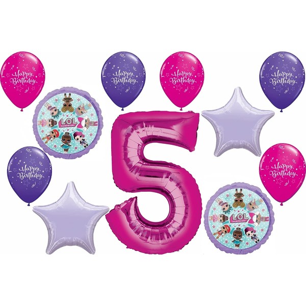 5th Birthday Party LOL Balloons Decoration Supplies