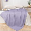 GLAMBURG 100% Cotton Thermal Blanket, Breathable Bed Blanket King Size,