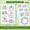BENECREAT 4 Sheets 18PCS Stick and Stitch Embroidery Paper, Books