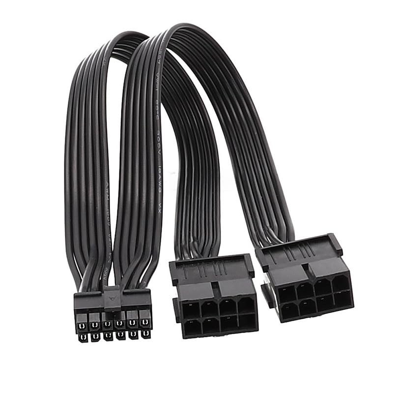 ELFJMZP 2X 8 Pin to 12 Pin Power Cable Compatible
