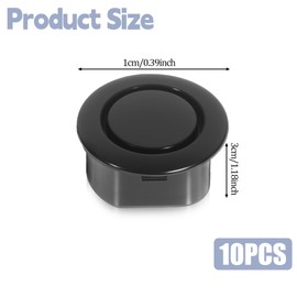 10pcs Car Rear Bumper Radar Hole Cover Plugs Bumper Sensor Hole Plugs Auto Body Plug for Bumper Protection for Trucks and Cars Replacement Parts Exterior Accessories