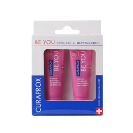 CURAPROX BE YOU Claplox by You Toothpaste, 0.3 fl oz (10 ml), Set of 2 (10 ml, Pink Grapefruit + Bergamot)