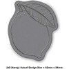 'Lemon' Rubber Stamp - Unmounted Design for Crafting & Scrapbooking,