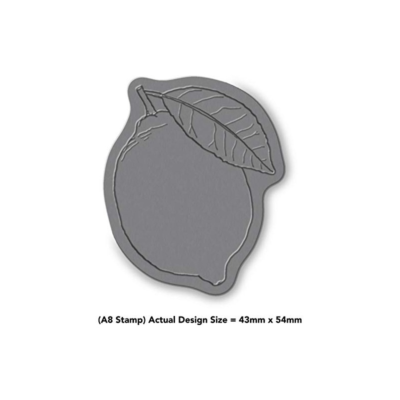 'Lemon' Rubber Stamp - Unmounted Design for Crafting & Scrapbooking,