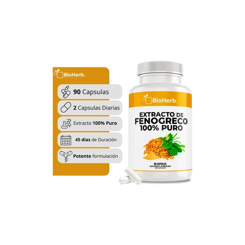 Fenogreco Extracto 100% Puro - Energía, Hormonas Y Vitalidad