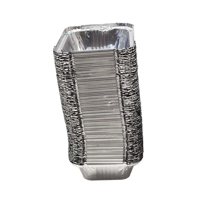 Matangi Plus 1000 x Silver Aluminium Foil Containers & Lids