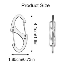 Stainless Steels Zipper Clip, 10 Pcs Anti Theft Zipper Clips Zinc Alloy Zipper Locks for Backpacks Keep The Zipper Closed