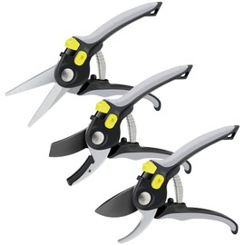 Byhagern 3 Pack Garden Pruning Shears,Stainless Steel Blades,Gardening Pruners Tool for Trimming Plant, Cutting flowers