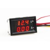 0.28" RED+RED LED DC 0-100V 10A Digital voltmeter Ammeter 2in1