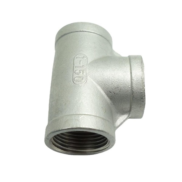 CDQBWKJGFJ 2 pcs Stainless Pipe Tee 3 Way Cast Pipe