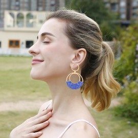 Aretes colgantes de perlas para mujeres y niñas, chapados en oro, aretes de perlas barrocas chapados en oro, aretes colgantes de perlas geométricas delicadas, Acero aleado, No es una piedra preciosa