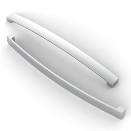 FURNIWARE 5 Pack Cabinet Handles, Hardware Drawer Pulls, Aluminum Kitchen Cabinet Door Handles Pull, Chrome-256mm(5.1 Inch) Hole Center