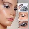 Silber Creme Lidschatten, Shimmer Silber Sparkle Glow Singal Lidschatten Makeup