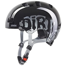 uvex Kid 3 - Sturdy Kids Bike Helmet for Children - Individual Fit - Optimized Ventilation - Dirtbike Black - 51-55 cm