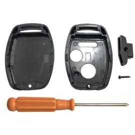 2PCS Keyless Entry Key Fob Case Cover fit for Honda 2003-2012 CR-V 2005 2006 Pilot Civic Accord Hybrid EX EX SE CR-V 2007-2011 Odyssey Ridgeline 2009-2015 Element Key Fob Shell (Pack 2)