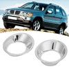 2pcs Car Front Fog Light Lamp Cover Trim Ring ABS
