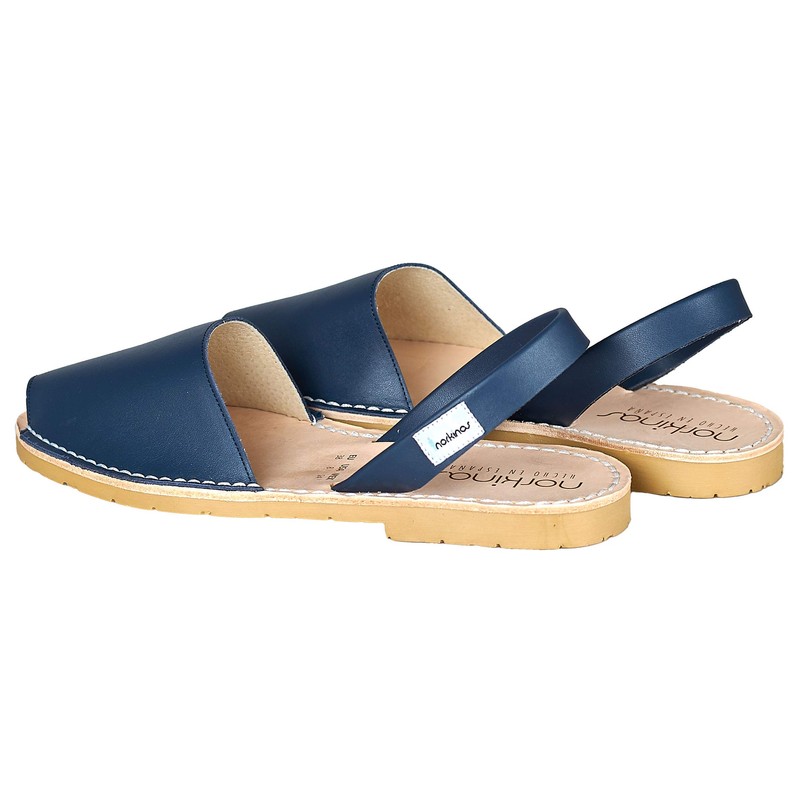 NORKINAS Avarcas para mujer, Azul marino, 10