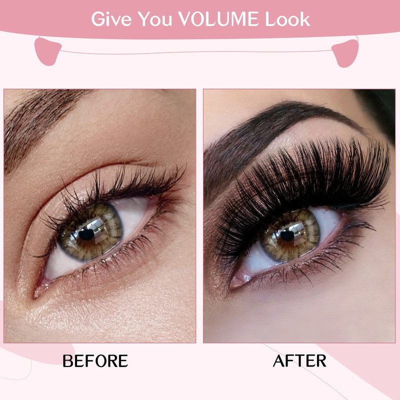 Cluster Eyelashes, Pack of 72 Individual Eyelashes, Eyelash Clusters, DIY