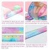 AIMALL 4-Pack Flexible PVC Soft Rulers 5.9in Transparent Foldable Design