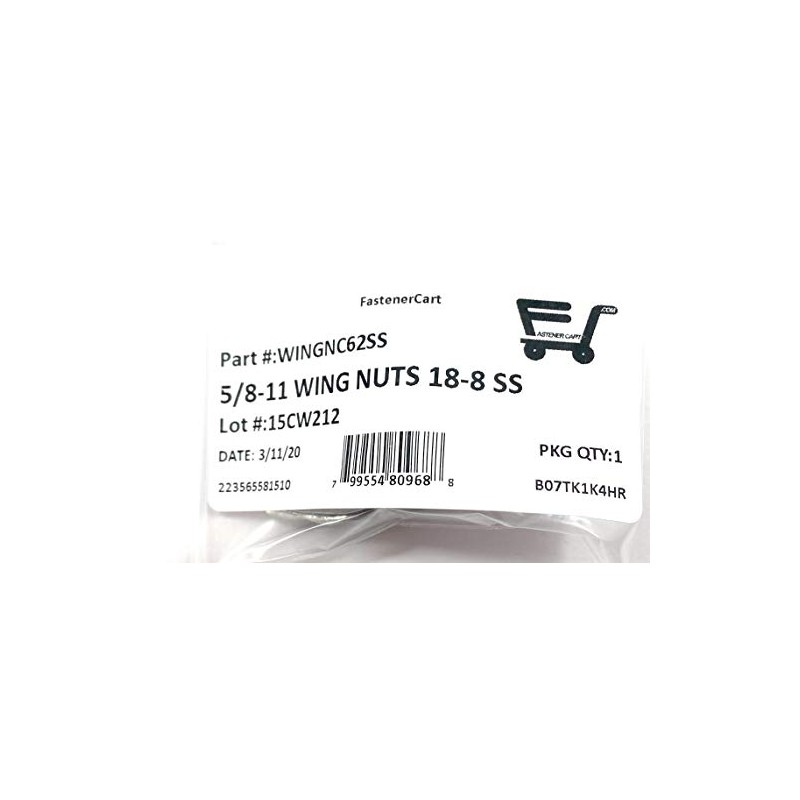 5/8-11 Stainless Steel Wing Nuts 5/8-11 Butterfly Nuts 18-8 Stainless
