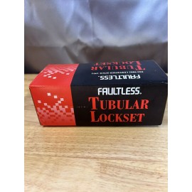 Faultless Tubular Bright Barss Universal L or R Privacy Door Knob Model: T3710