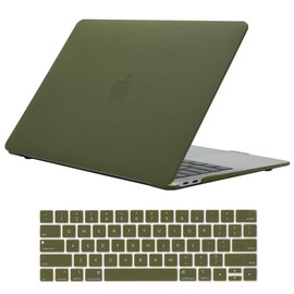 Se7enline MacBook Pro 13 Case Plastic Hard Shell Case Cover for MacBook Pro 13-inch A1706/A1708 2016/2017 with/Without Touch Bar and Touch ID with Keyboard Cover Set (Avocado Green)