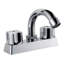 Cnx - Mezcladora Cromada Para Lavabo Con Kit De Instalación