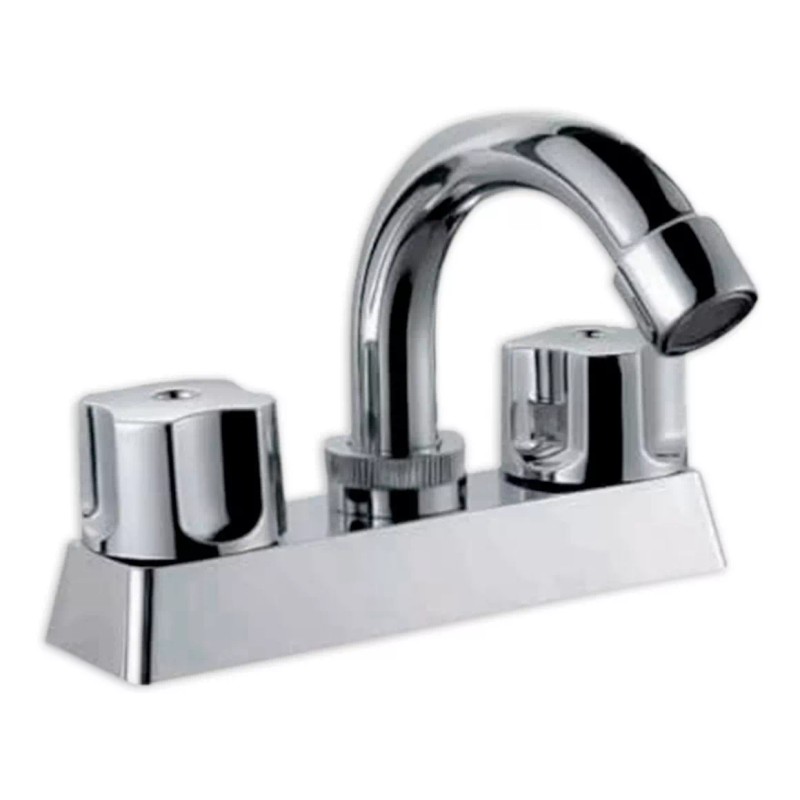 Cnx - Mezcladora Cromada Para Lavabo Con Kit De Instalación